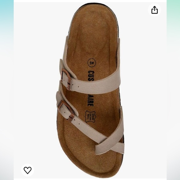 NEW Cushionaire Luna Cork Buckle Sandal like Birkenstock - Picture 3 of 8